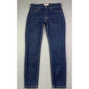 Everlane Jeans Womens Size 27 Mid Rise Skinny Ankle Jeans Dark Wash Cotton Blend